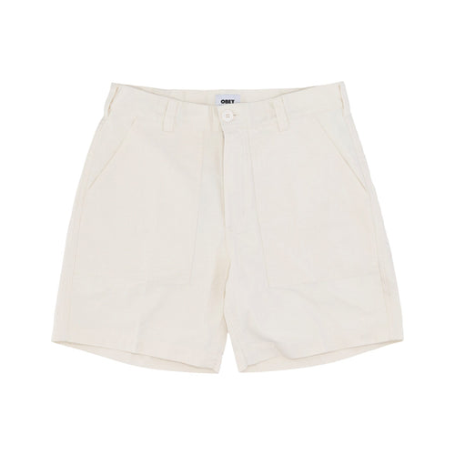OBEY Pantalone Corto Uomo Utility Short Unbleached da uomo