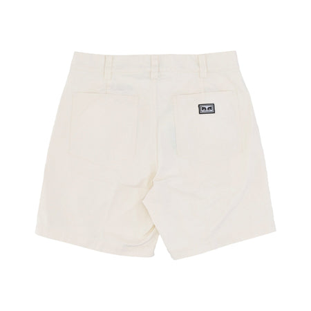 OBEY Pantalone Corto Uomo Utility Short Unbleached da uomo