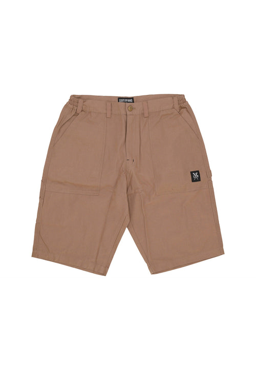 5TATE OF MIND Pantalone Corto Uomo Worker Shorts Brown da uomo