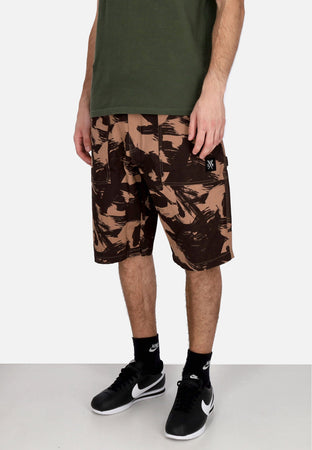 5TATE OF MIND Pantalone Corto Uomo Worker Shorts Brown/camo da uomo