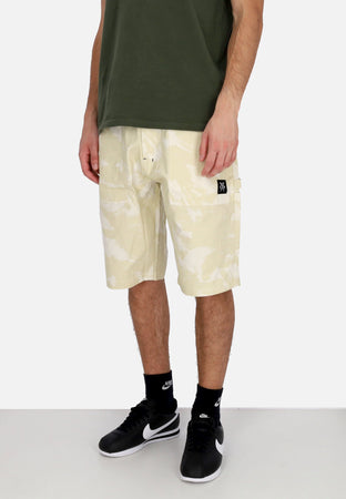 5TATE OF MIND Pantalone Corto Uomo Worker Shorts Off White/camo da uomo