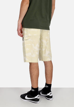 5TATE OF MIND Pantalone Corto Uomo Worker Shorts Off White/camo da uomo