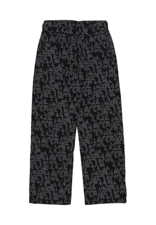 ARTE Pantalone Lungo Uomo Allover Logo Pant Black da uomo
