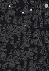 ARTE Pantalone Lungo Uomo Allover Logo Pant Black da uomo