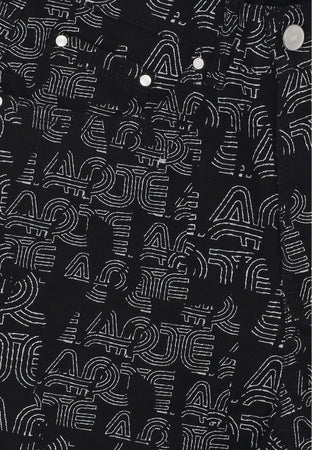 ARTE Pantalone Lungo Uomo Allover Logo Pant Black da uomo