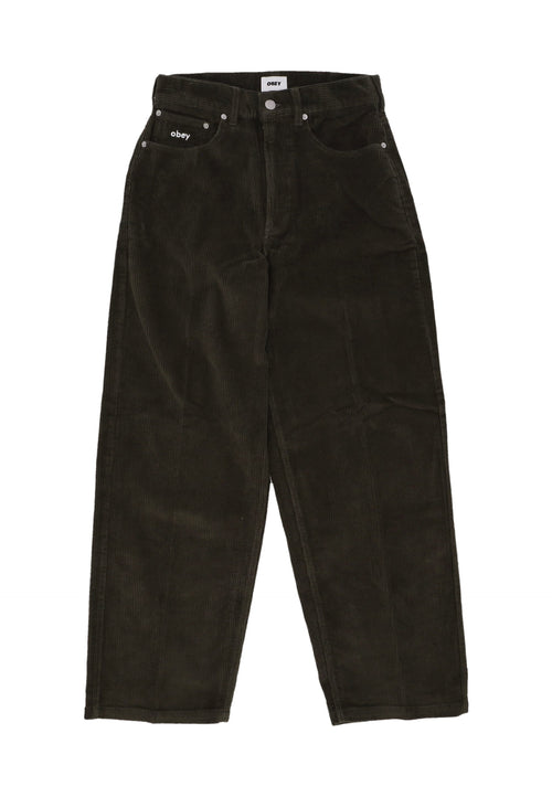 OBEY Pantalone Lungo Uomo Bigwig Baggy Corduroy Pant Rosin da uomo