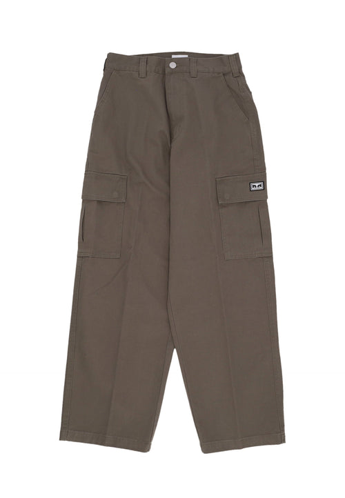 OBEY Pantalone Lungo Uomo Bigwig Baggy Twill Cargo Pant Smokey Olive da uomo