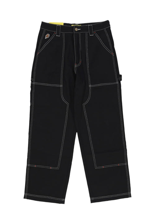 ICE CREAM Pantalone Lungo Uomo Canvas Carpenter Pant Black da uomo