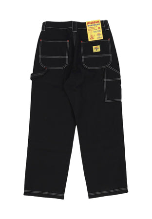 ICE CREAM Pantalone Lungo Uomo Canvas Carpenter Pant Black da uomo