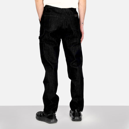 DOLLY NOIRE Pantalone Lungo Uomo Denim Carpenter Pants Black da uomo