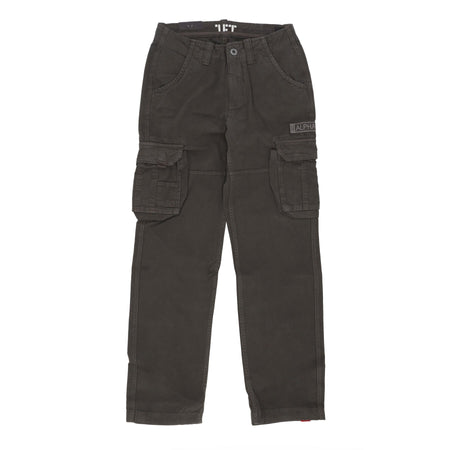 ALPHA INDUSTRIES Pantalone Lungo Uomo Jet Pant Grey Black da uomo