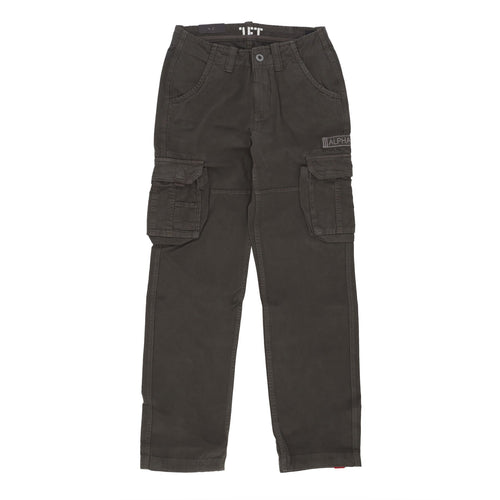 ALPHA INDUSTRIES Pantalone Lungo Uomo Jet Pant Grey Black da uomo