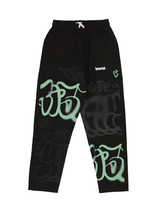 DISCLAIMER Pantalone Lungo Uomo Logo Pant Black da uomo