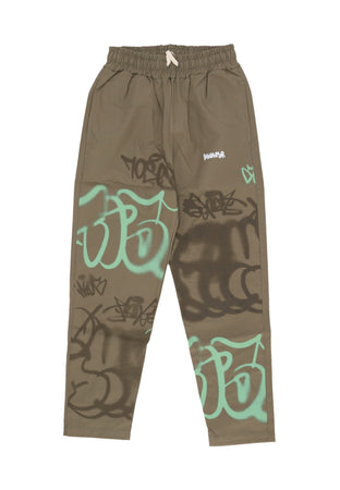 DISCLAIMER Pantalone Lungo Uomo Logo Pant Sage Green da uomo