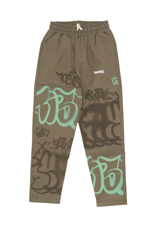 DISCLAIMER Pantalone Lungo Uomo Logo Pant Sage Green da uomo