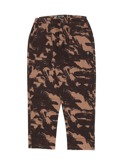 5TATE OF MIND Pantalone Lungo Uomo Worker Pants Brown/camo da uomo