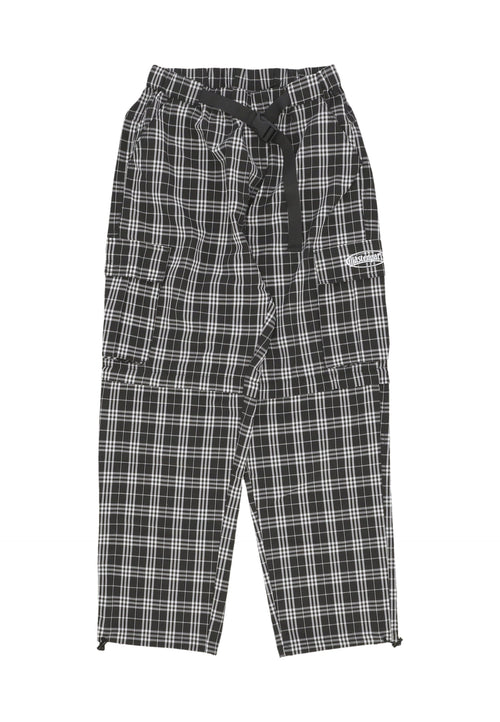 WASTED PARIS Pantalone Lungo Uomo Yard Tartan Hunter Pant Black/white da uomo