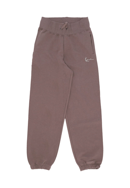 KARL KANI Pantalone Tuta Felpato Donna W Small Signature Essential Os Sweatpants Taupe da donna