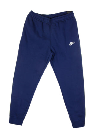 Nike Pantalone Tuta Felpato Uomo Club Jogger Bb Midnight Navy/midnight Navy/white da uomo