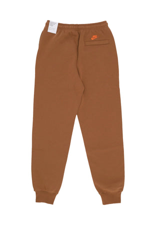 Nike Pantalone Tuta Felpato Uomo Club Nvlty Jogger Lt British Tan/safety Orange da uomo