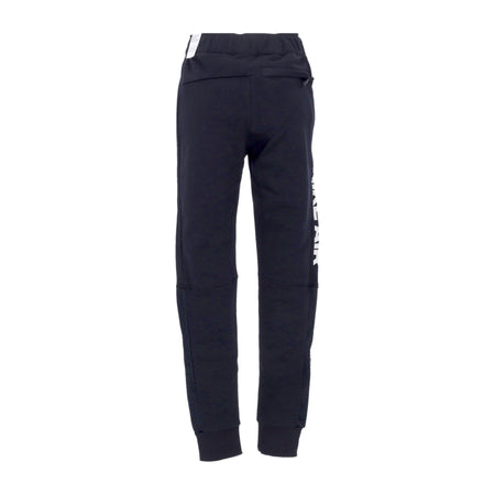 Nike Pantalone Tuta Felpato Uomo Sportswear Air Brushed-black Fleece Joggers Black/light Bone da uomo