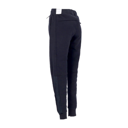 Nike Pantalone Tuta Felpato Uomo Sportswear Air Brushed-black Fleece Joggers Black/light Bone da uomo