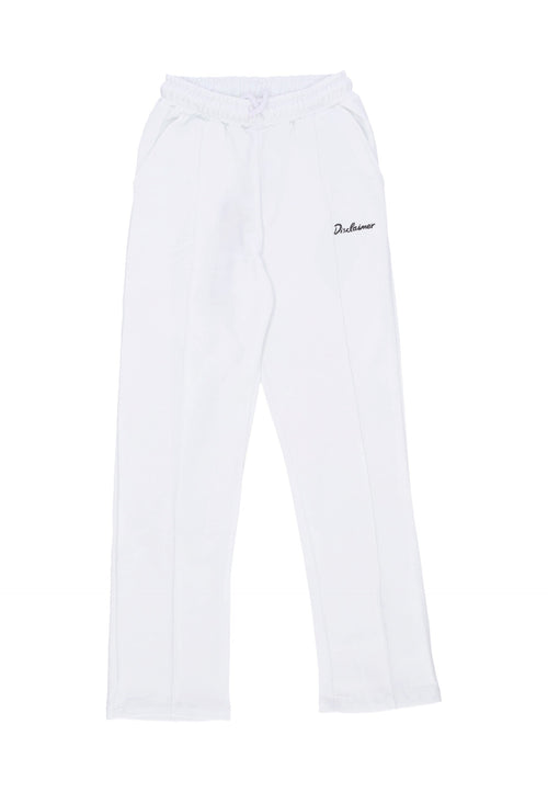 DISCLAIMER Pantalone Tuta Leggero Donna W Logo Pant White/st Black da donna