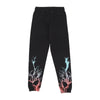 PHOBIA Pantalone Tuta Leggero Uomo Bicolor Lightning Print Pants Black da uomo
