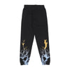 PHOBIA Pantalone Tuta Leggero Uomo Bicolor Lightning Print Pants Black da uomo