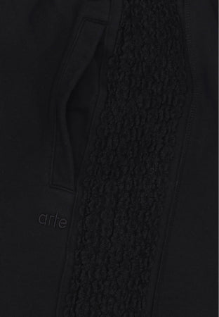 ARTE Pantalone Tuta Leggero Uomo Flower Tape Pants Black da uomo