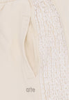 ARTE Pantalone Tuta Leggero Uomo Flower Tape Pants Cream da uomo