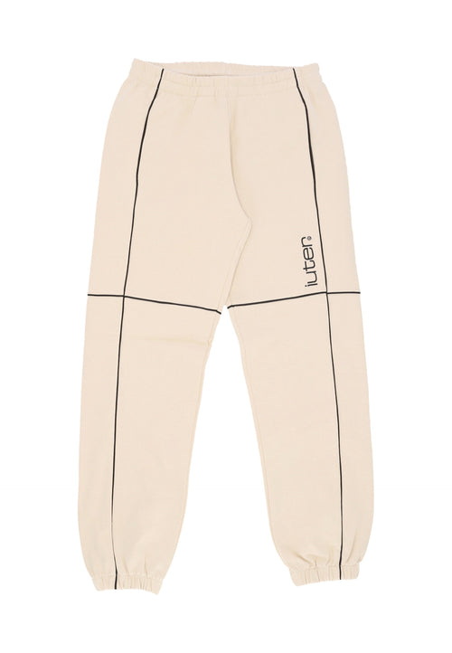 IUTER Pantalone Tuta Leggero Uomo Grid Track Pants Cream da uomo