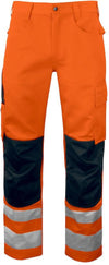 Pantaloni Alta Visibilità Arancio Pantaloni Cantiere Classe 2 con Rinforzi
