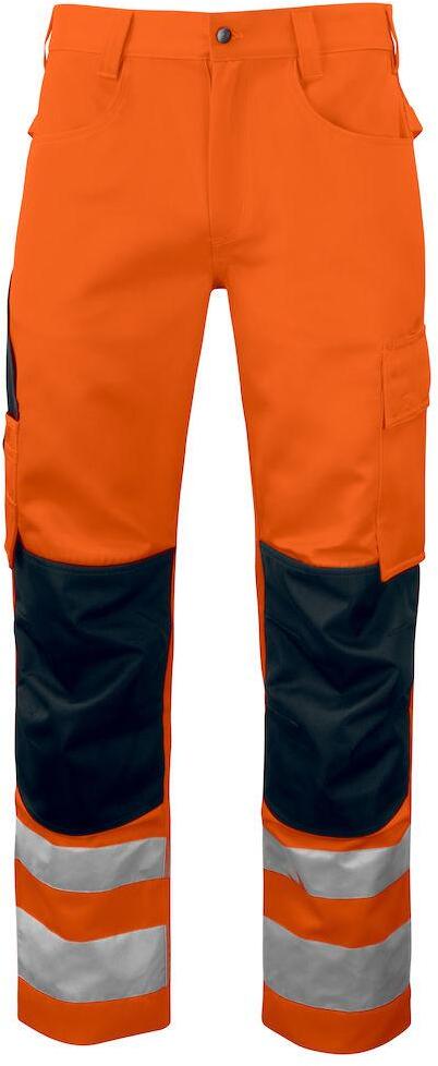 Pantaloni Alta Visibilità Arancio Pantaloni Cantiere Classe 2 con Rinforzi