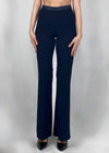 Pantaloni-blu-a-zampa-con-raso-in-vita