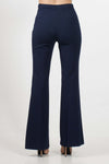 Pantaloni-blu-a-zampa-con-raso-in-vita