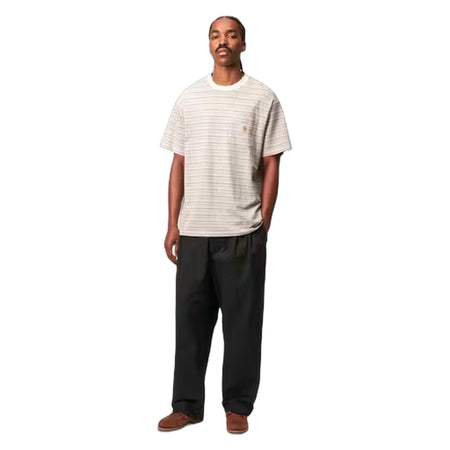 CARHARTT WIP pantaloni carhartt wip evan pant - black garment dyed da uomo