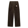 CARHARTT WIP pantaloni carhartt wip floyde pant - tobacco rinsed da uomo