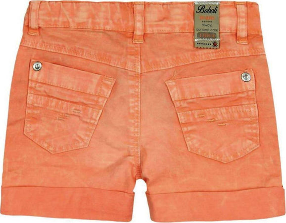 Pantaloni Corti Bambino Arancioni Denim Jeans Arancio Bimbo Bermuda Estivi Elasticizzati Stretch Arancione Boboli 337025 pantaloncino baby maschio Piccole Canaglie - Tropea, Commerciovirtuoso.it
