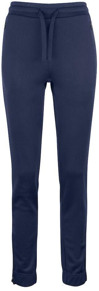 Pantaloni Tessuto Tecnico Blu tasche con Zip