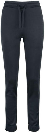 Pantaloni Tessuto Tecnico Nero tasche con Zip Taglie Forti