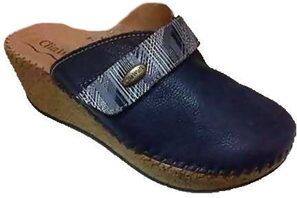 Pantofola Donna Cliawalk Safari 15 Blu Sabot Regolabile Riposante E Comoda per Benessere Del Piede Varie Misure Budetta Farma
