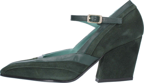 Paola-D'Arcano-Scarpe-con-Tacco-Verde-da-donna
