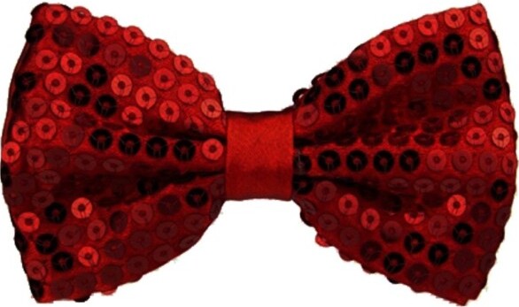 Papillon-Paillettes-Bordeaux-Paillette-Raso-Cravattino-Farfallino-Cravatta