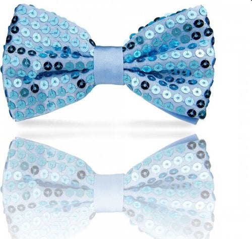 Papillon Paillettes Celeste Teatro Paillette Raso Cravattino Farfallino Cravatta Moda/Bambini e ragazzi/Accessori/Cravatte e papillon/Papillon Trade Shop italia - Napoli, Commerciovirtuoso.it