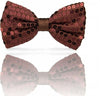 Papillon-Paillettes-Marrone-Teatro-Paillette-Raso-Cravattino-Farfallino-Cravatta