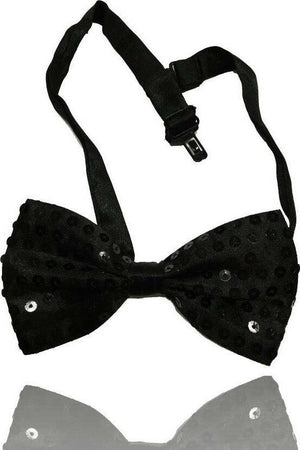 Papillon Paillettes Nero Teatro Paillette Raso Cravattino Farfallino Cravatta Moda/Bambini e ragazzi/Accessori/Cravatte e papillon/Papillon Trade Shop italia - Napoli, Commerciovirtuoso.it