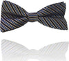 Papillon-Strisce-Marrone-Righe-Cravattino-Farfallino-Cravatta-Frack-Papion