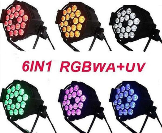 Par Led 18 X 18 W Rgbwa Uv 6 In 1 Luce Wood Party Fluo Powercon In Out Strumenti Musicali/Sonorizzazione e palcoscenico/Illuminazione/Dispositivi per effetti luce Trade Shop italia - Napoli, Commerciovirtuoso.it