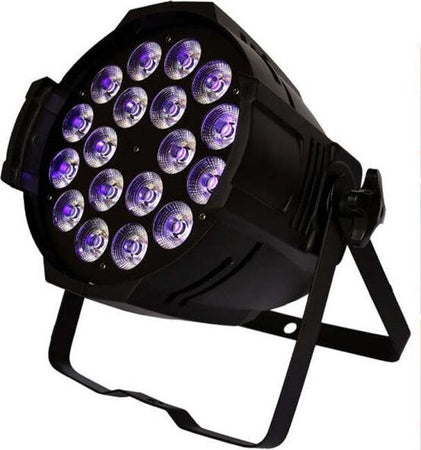 Par-Led-Rgbwa-Ip65-Dmx-18x18watt-Uv-6-In-1-Luce-Wood-Party-Fluo-Powercon-In-Out